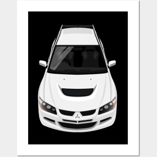 Lancer Evolution VIII Evo 8 2003-2005 - White Posters and Art